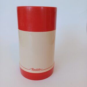Aladdin Vintage Thermos Classic Red Wide Mouth